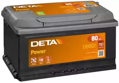 DB802 DETA Стартерная аккумуляторная батарея